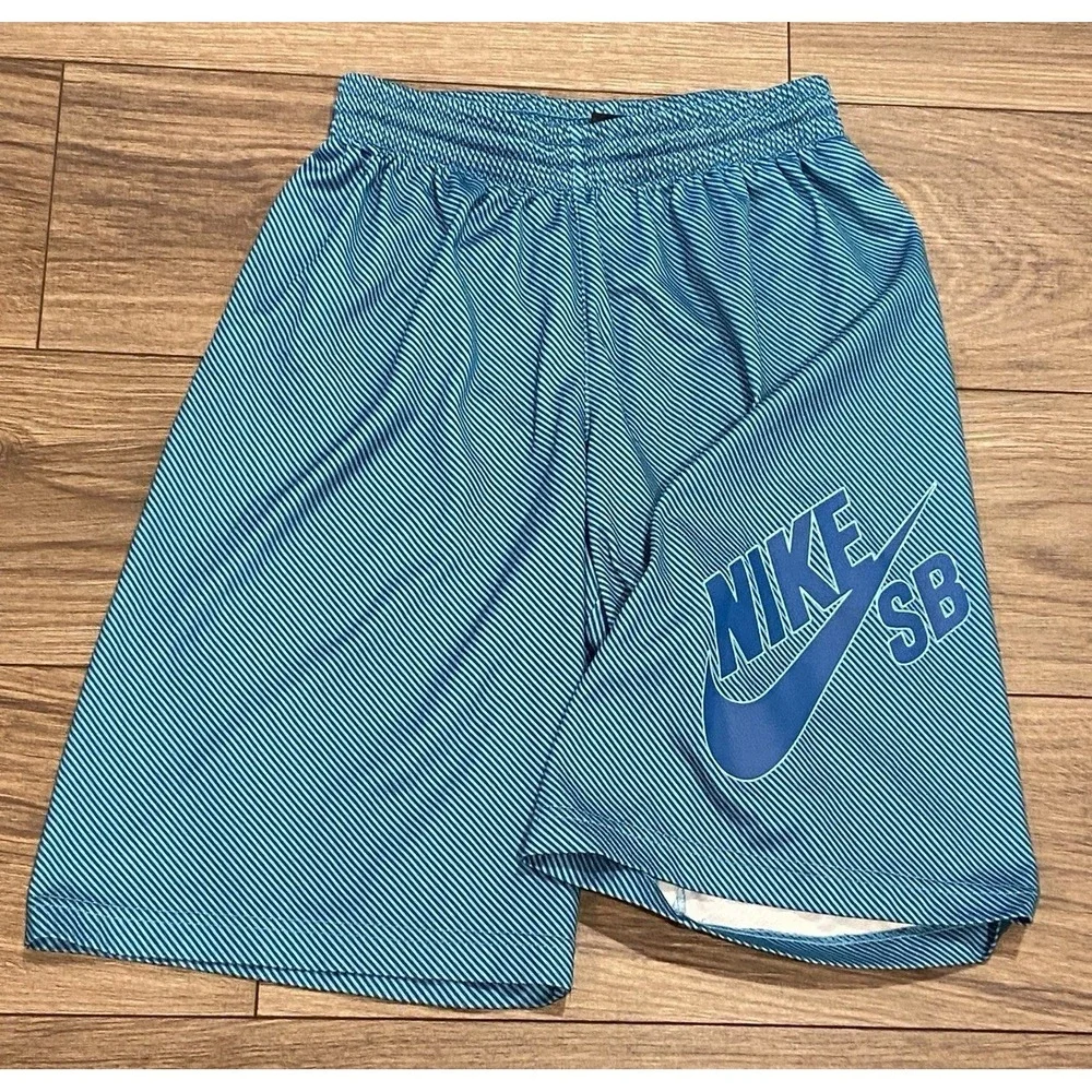 Nike SB‎ Youth L Wide Leg Blue Stripe Baggie Drawstring 22/10 Street Wear Skate